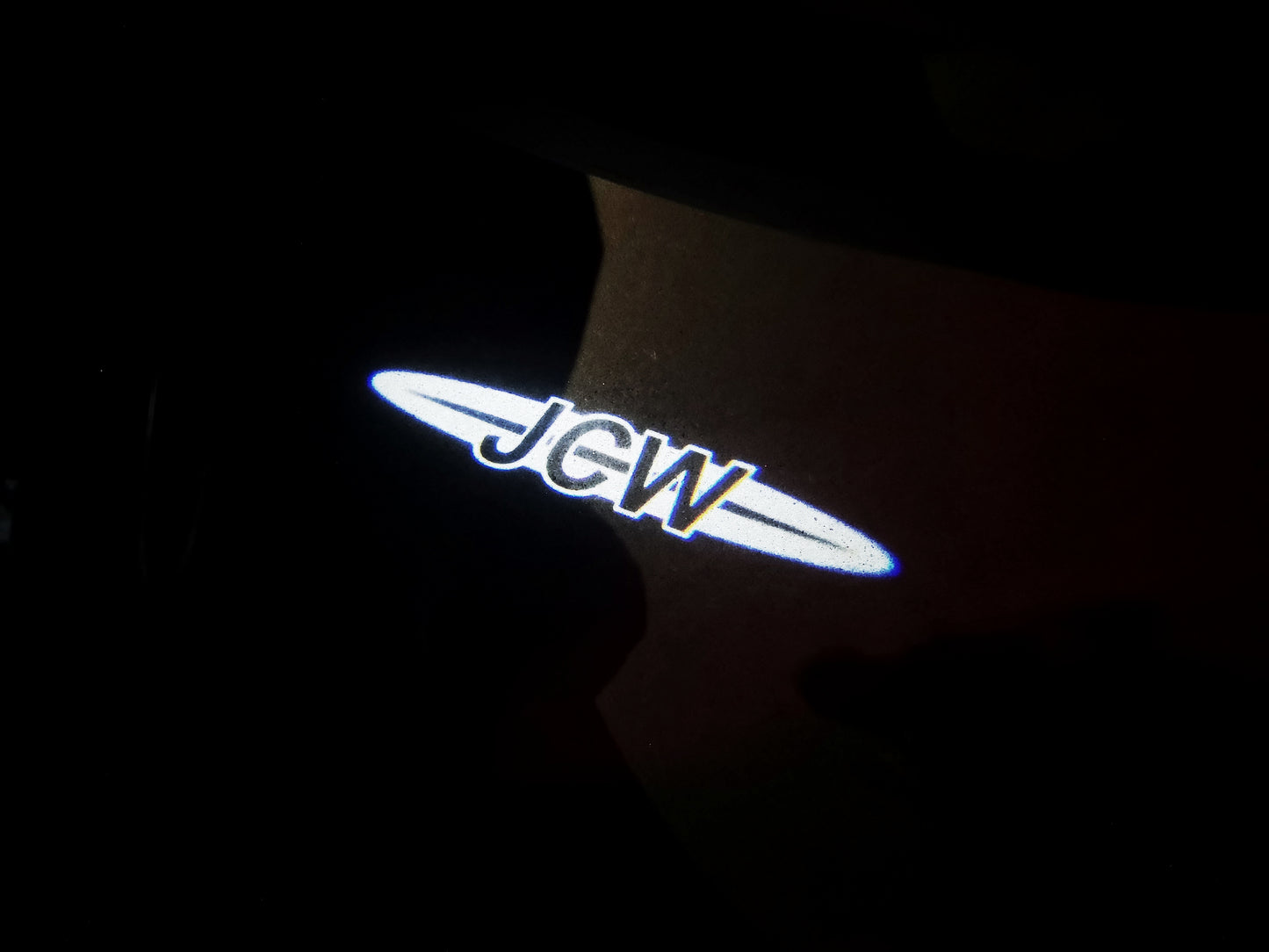 MINI JCW  LOGO PROJECROTR LIGHTS Nr.114 (quantity  1 =  2 Logo Film /  2 door lights)