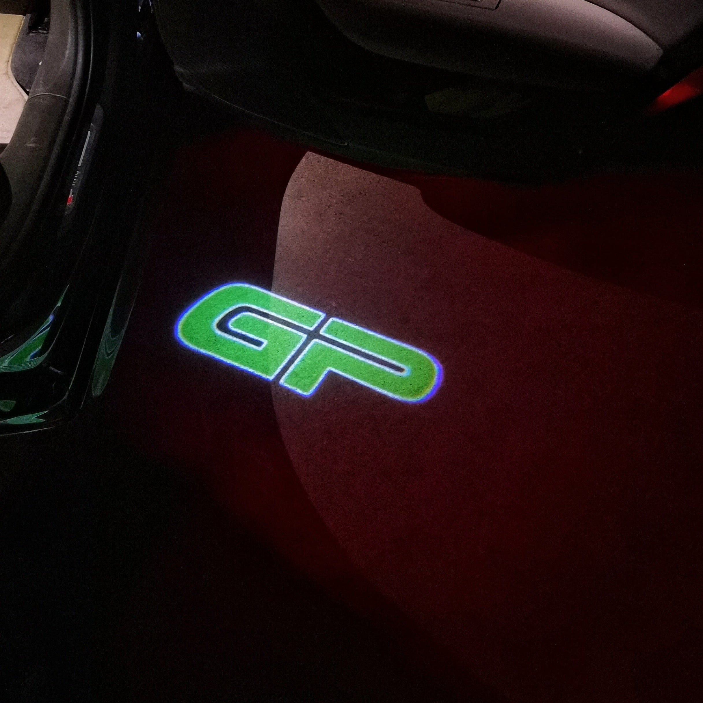 MINI GP LOGO PROJECROTR LIGHTS Nr.123 (Menge 1 = 2 Logo Film / 2 Türleuchten)