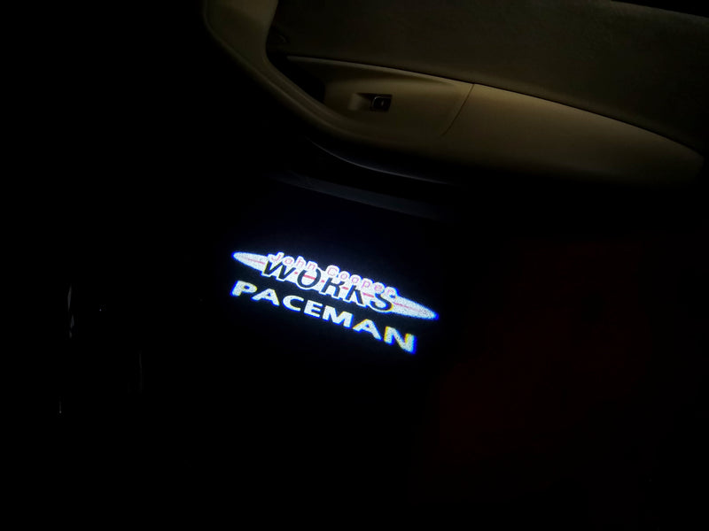 MINI  PACEMAN LOGO PROJECROTR LIGHTS Nr.78 (quantity  1 =  2 Logo Film /  2 door lights)
