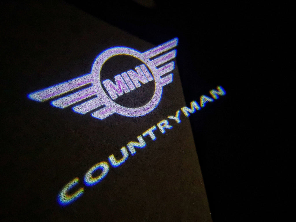 LUCI PROIETTORI LOGO MINI COUNTRYMAN Nr.147 (quantità 1 = 2 Logo Film / 2 luci porta)