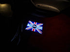 MINI BANDIERA NAZIONALE BRITANNICA LOGO PROJECROTR LIGHTS Nr.09 (quantità 1 = 2 Logo Film / 2 luci porta)