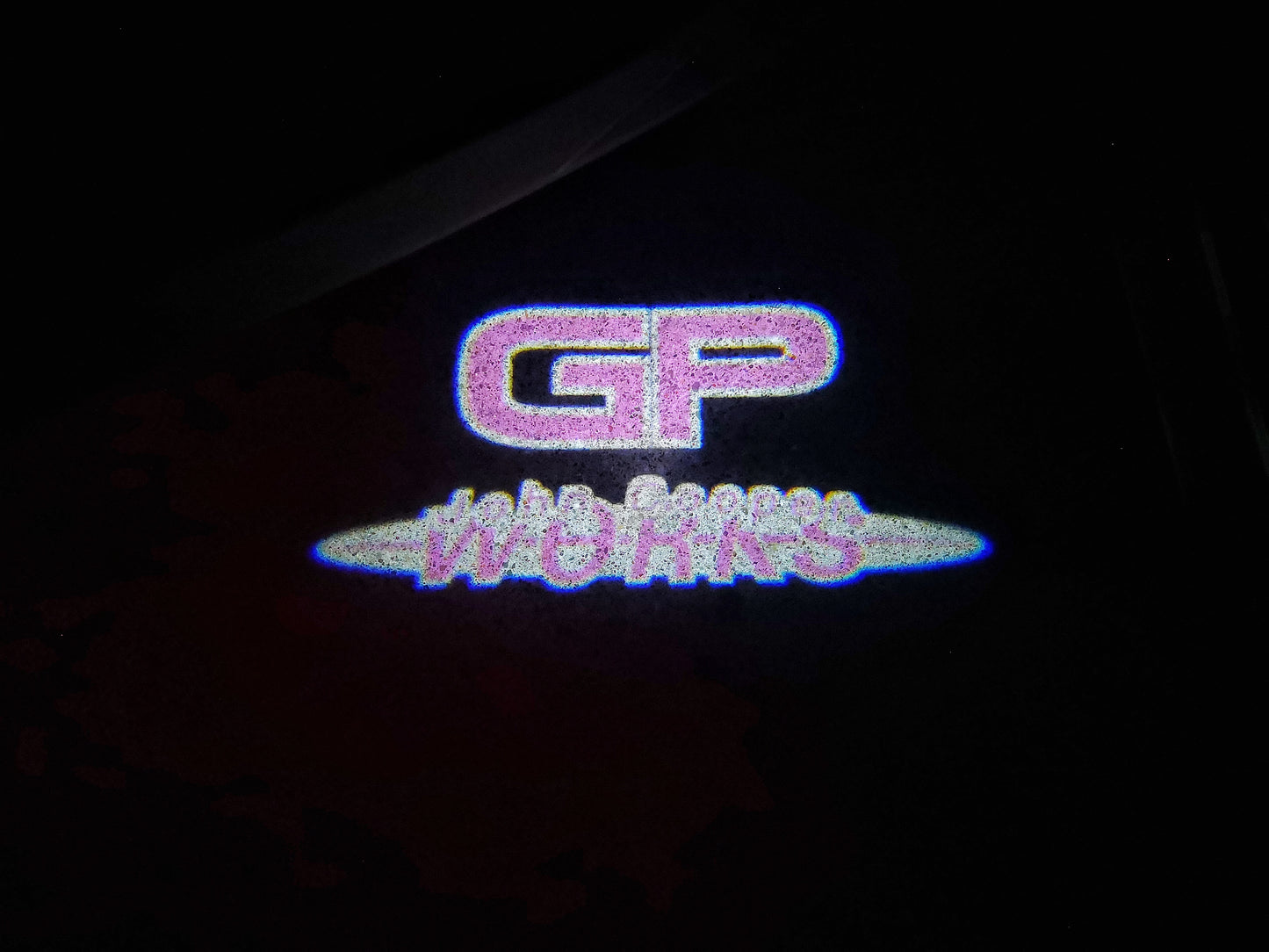 MINI GP LOGO PROJECROTR LIGHTS Nr.158 (Menge 1 = 2 Logo Film / 2 Türleuchten)