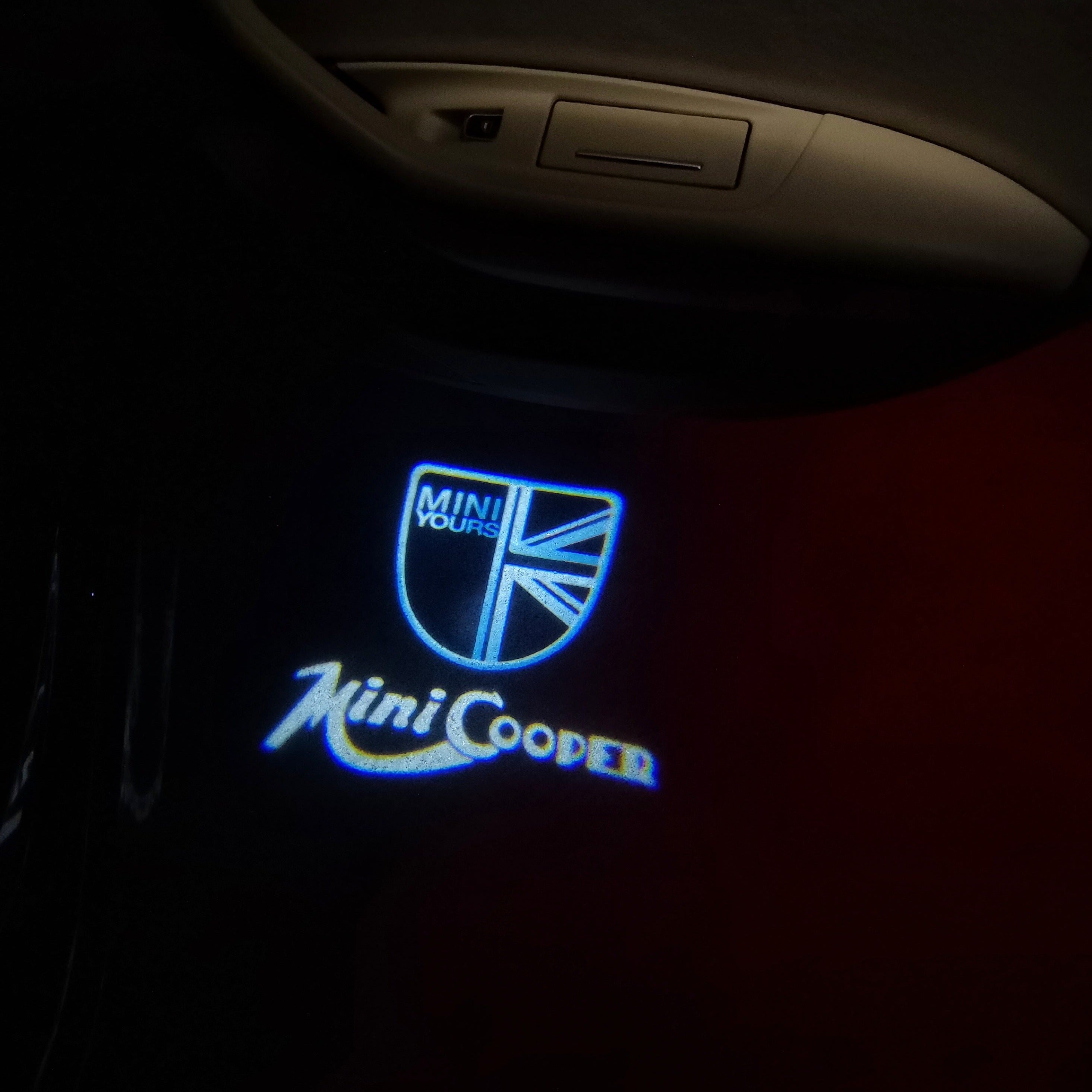 LUCES DE PROYECTOR CON LOGO MINI COOPER Nr.41 (cantidad 1 = 2 Película de Logo / 2 luces de puerta)