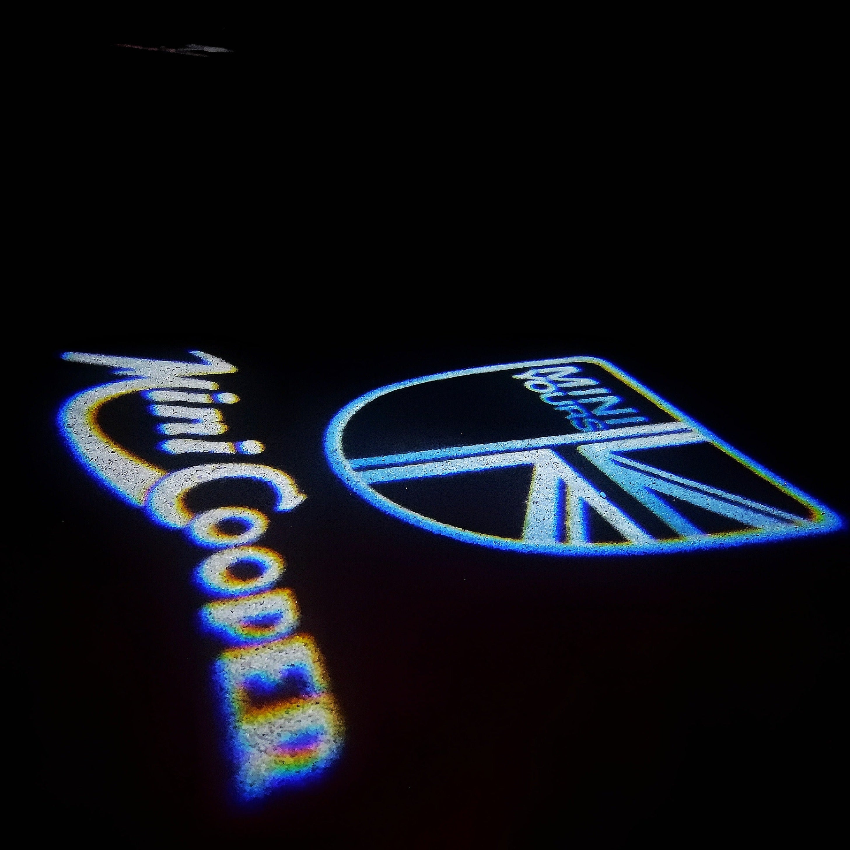 LUCES DE PROYECTOR CON LOGO MINI COOPER Nr.41 (cantidad 1 = 2 Película de Logo / 2 luces de puerta)