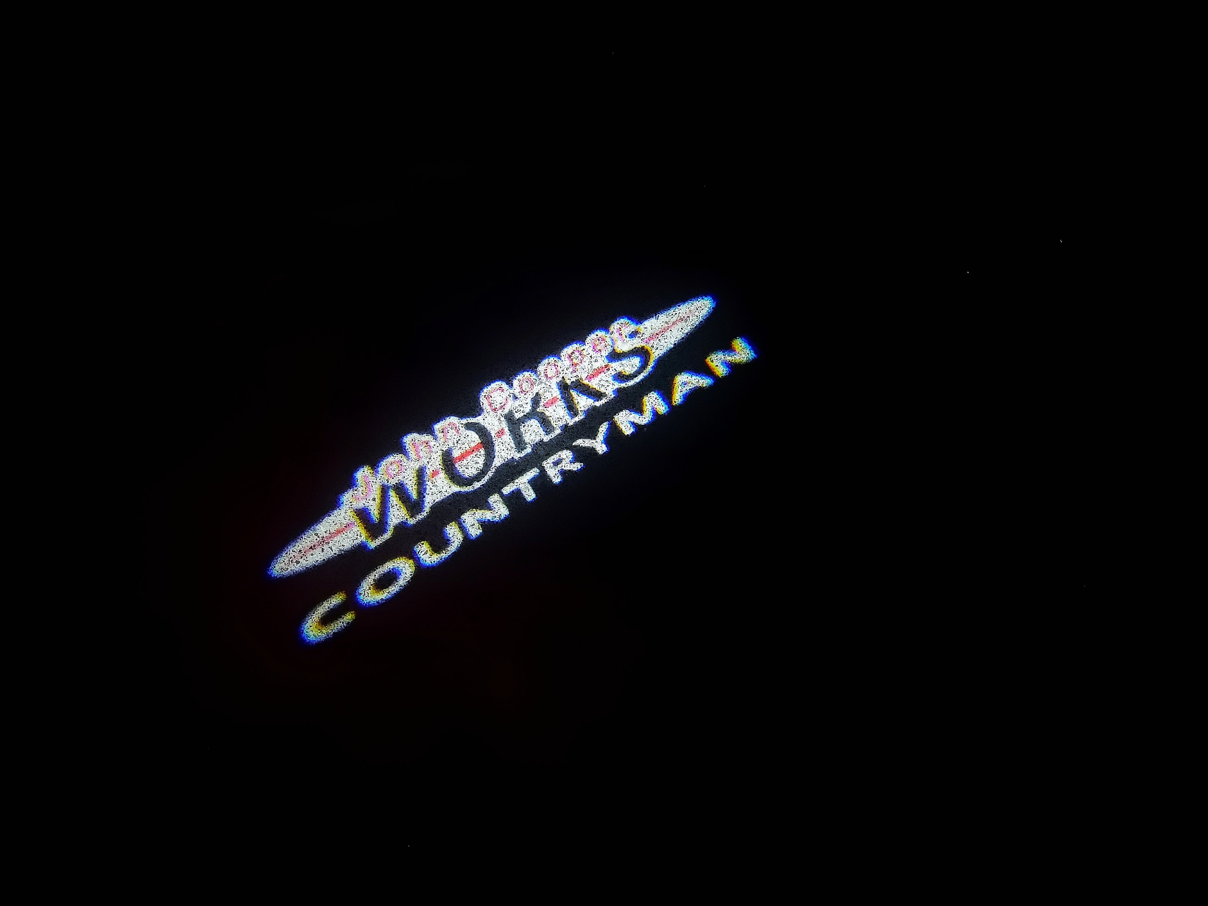 JOHN COOPER WORKS LOGO PROJECROTR LIGHTS Nr.79 (quantità 1 = 2 Logo Film / 2 luci porta)