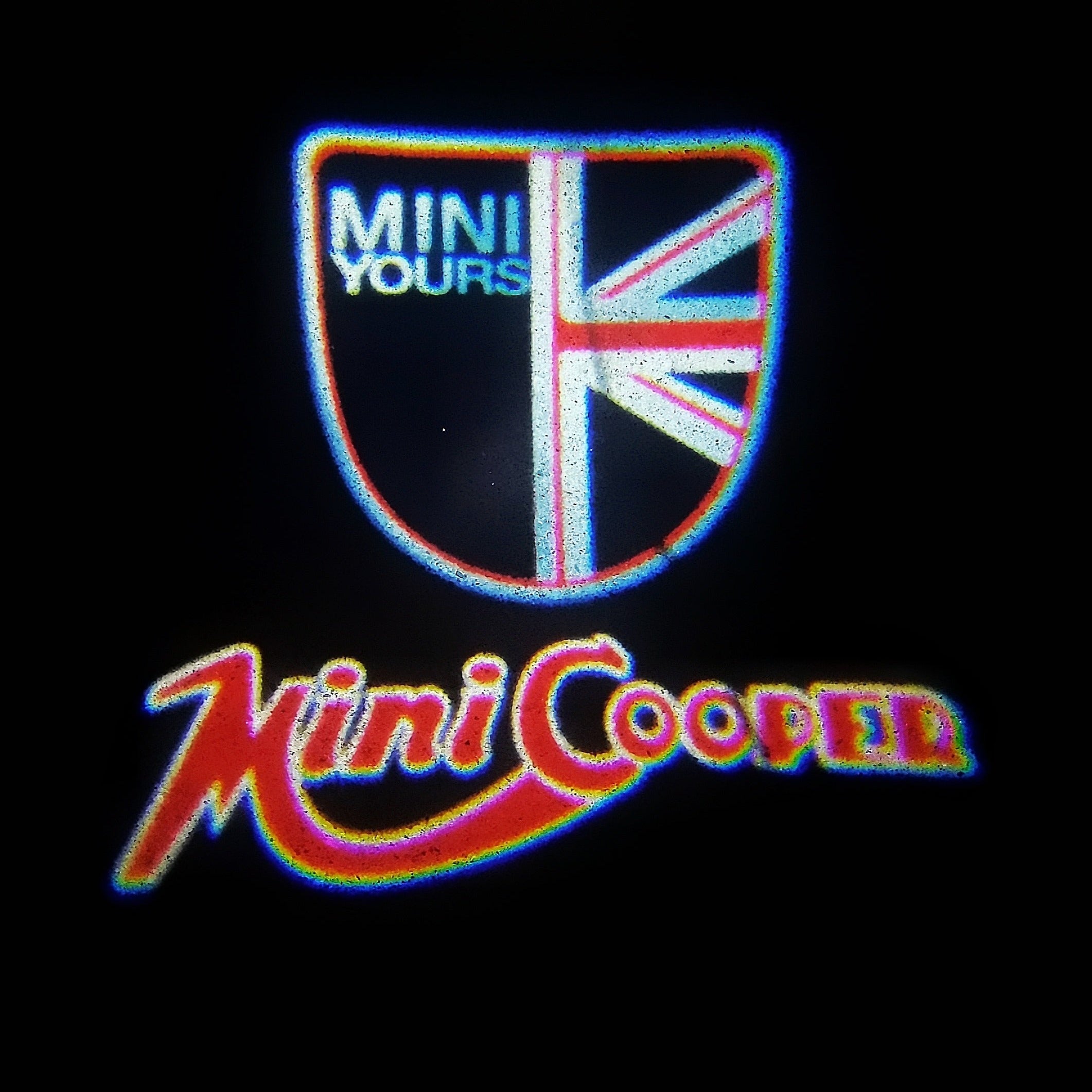 LUCES DE PROYECTOR CON LOGO MINI COOPER Nr.40 (cantidad 1 = 2 Película de logotipo / 2 luces de puerta)