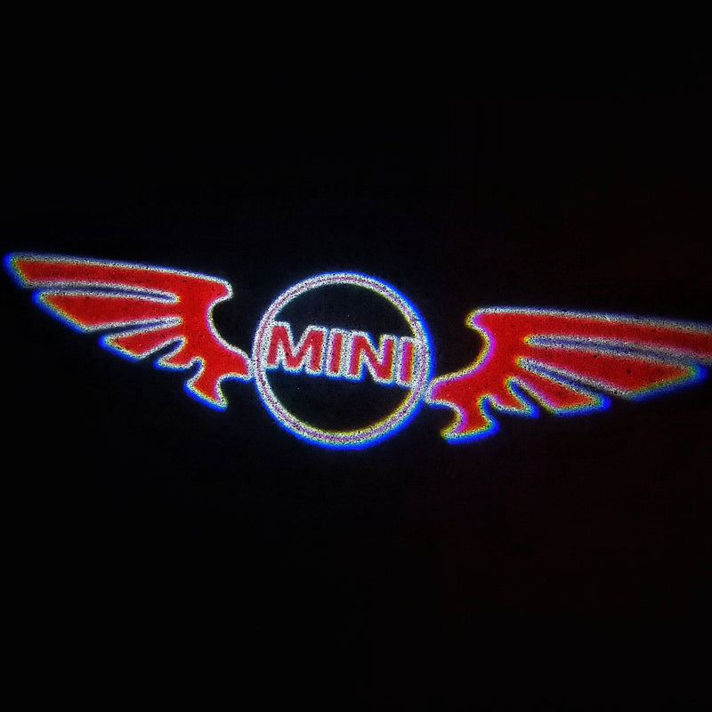 MINI ORIGINAL LOGO PROJECROTR LIGHTS Nr.50 (quantity  1 =  2 Logo Film /  2 door lights)