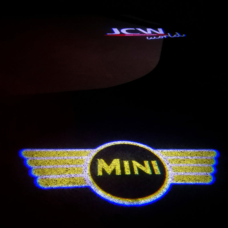 MINI ORIGINAL LOGO PROJECROTR LIGHTS Nr.24 (quantity  1 =  2 Logo Film /  2 door lights)