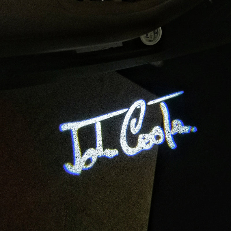 JOHN COOPER LOGO PROJECROTR LIGHTS Nr.84 (الكمية 1 = 2 Logo Film / 2 Door Lights)