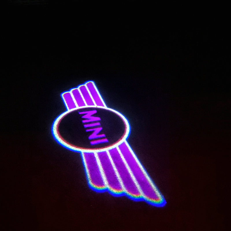 MINI ORIGINAL LOGO PROJECROTR LIGHTS Nr.23 (quantity  1 =  2 Logo Film /  2 door lights)
