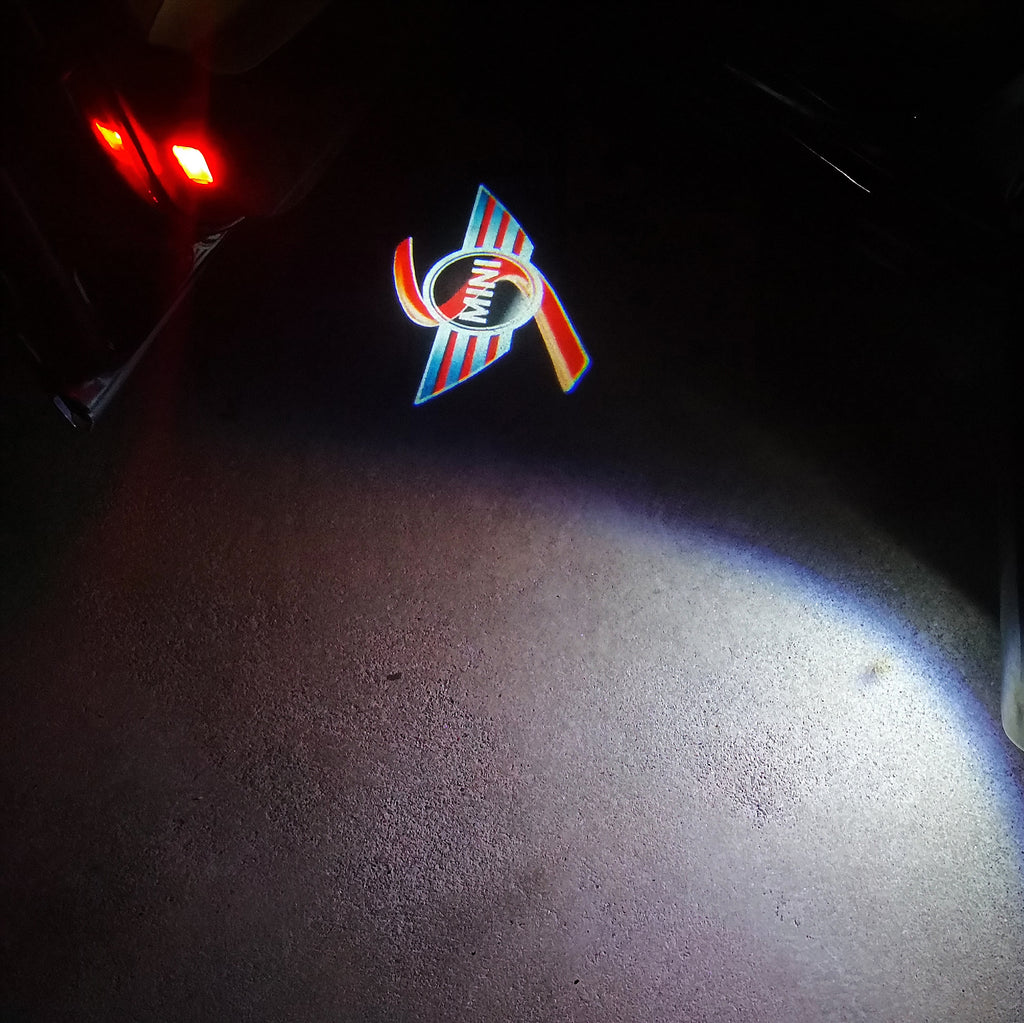 MINI S LOGO PROJECROTR LIGHTS Nr.53 (quantité 1 = 2 Film Logo / 2 feux de porte)