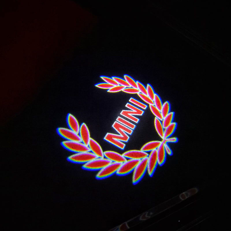 MINI ORIGINAL LOGO PROJECROTR LIGHTS Nr.93 (quantity  1 =  2 Logo Film /  2 door lights)