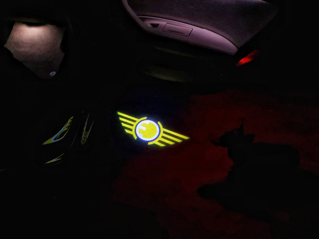 MINI ELECTRIC LOGO PROJECROTR LIGHTS Nr.102 (quantité 1 = 2 Logo Film / 2 feux de porte)