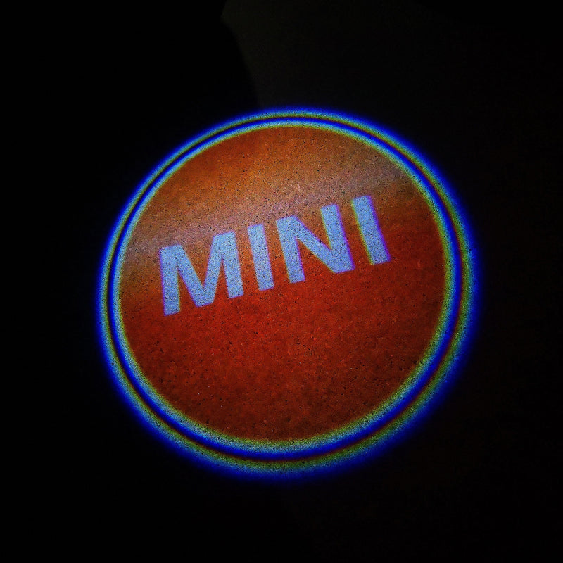 MINI ORIGINAL LOGO PROJECROTR LIGHTS Nr.44 (quantity  1 =  2 Logo Film /  2 door lights)