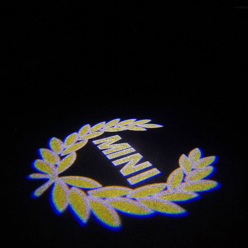 MINI ORIGINAL LOGO PROJECROTR LIGHTS Nr.88 (quantity  1 =  2 Logo Film /  2 door lights)