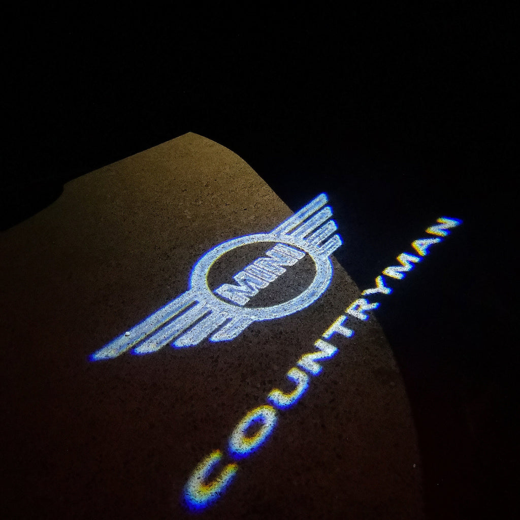 MINI COUNTRYMAN LOGO PROJECROTR LIGHTS Nr.29 (quantità 1 = 2 Logo Film / 2 luci porta)