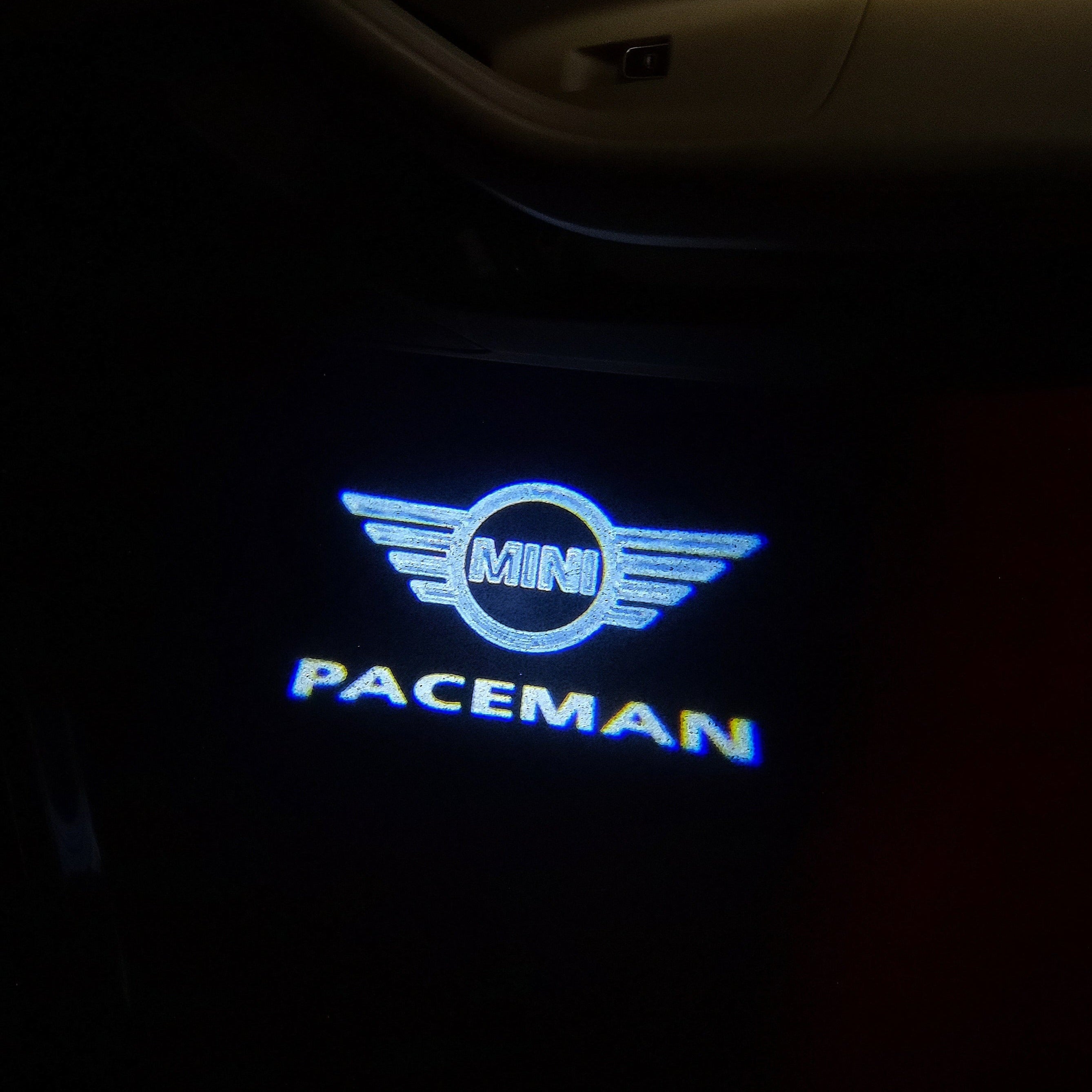 MINI PACEMAN LOGO PROJECROTR LIGHTS Nr.32 (quantité 1 = 2 Logo Film / 2 feux de porte)