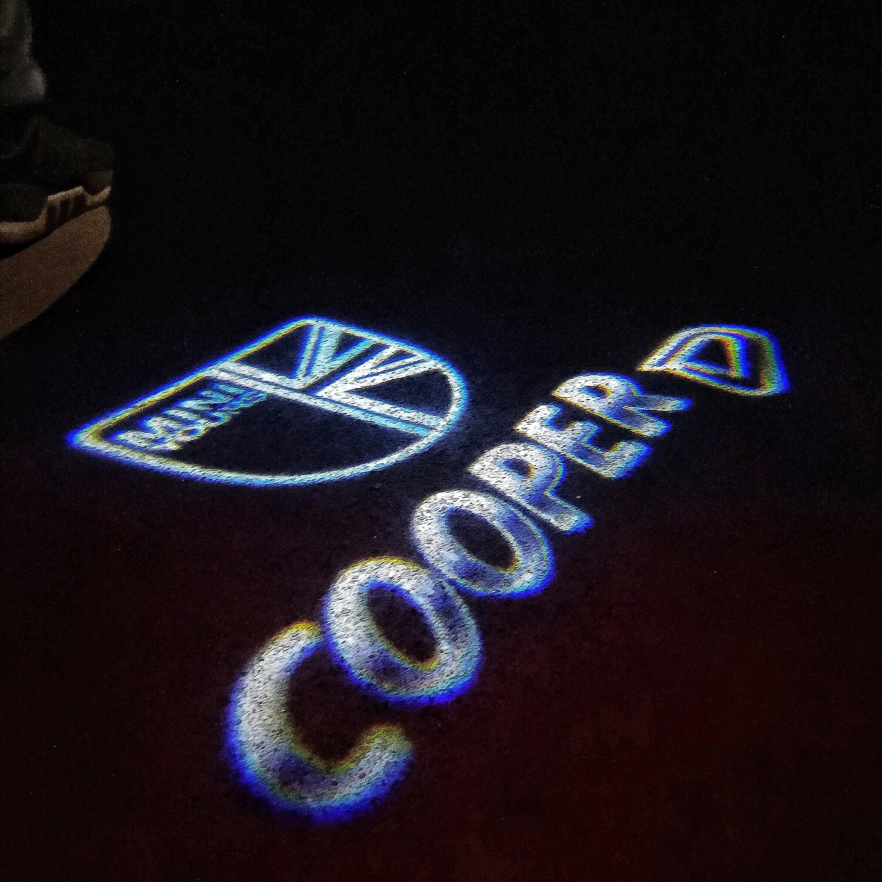 MINI COOPER D LOGO PROJECROTR LUCES N ° 39 (cantidad 1 = 2 Película de logotipo / 2 luces de puerta)