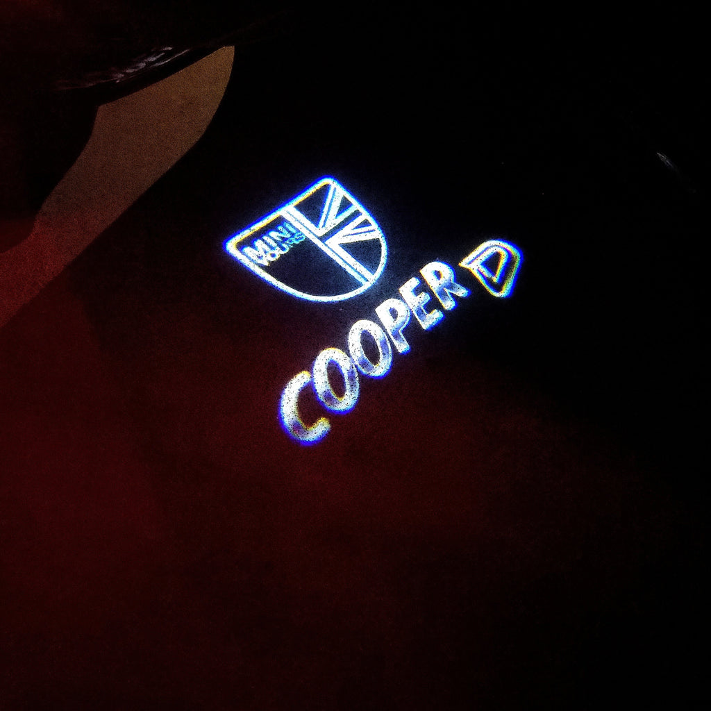 PROJECTEUR MINI COOPER D LOGO N ° 39 (quantité 1 = 2 Film Logo / 2 lumières de porte)
