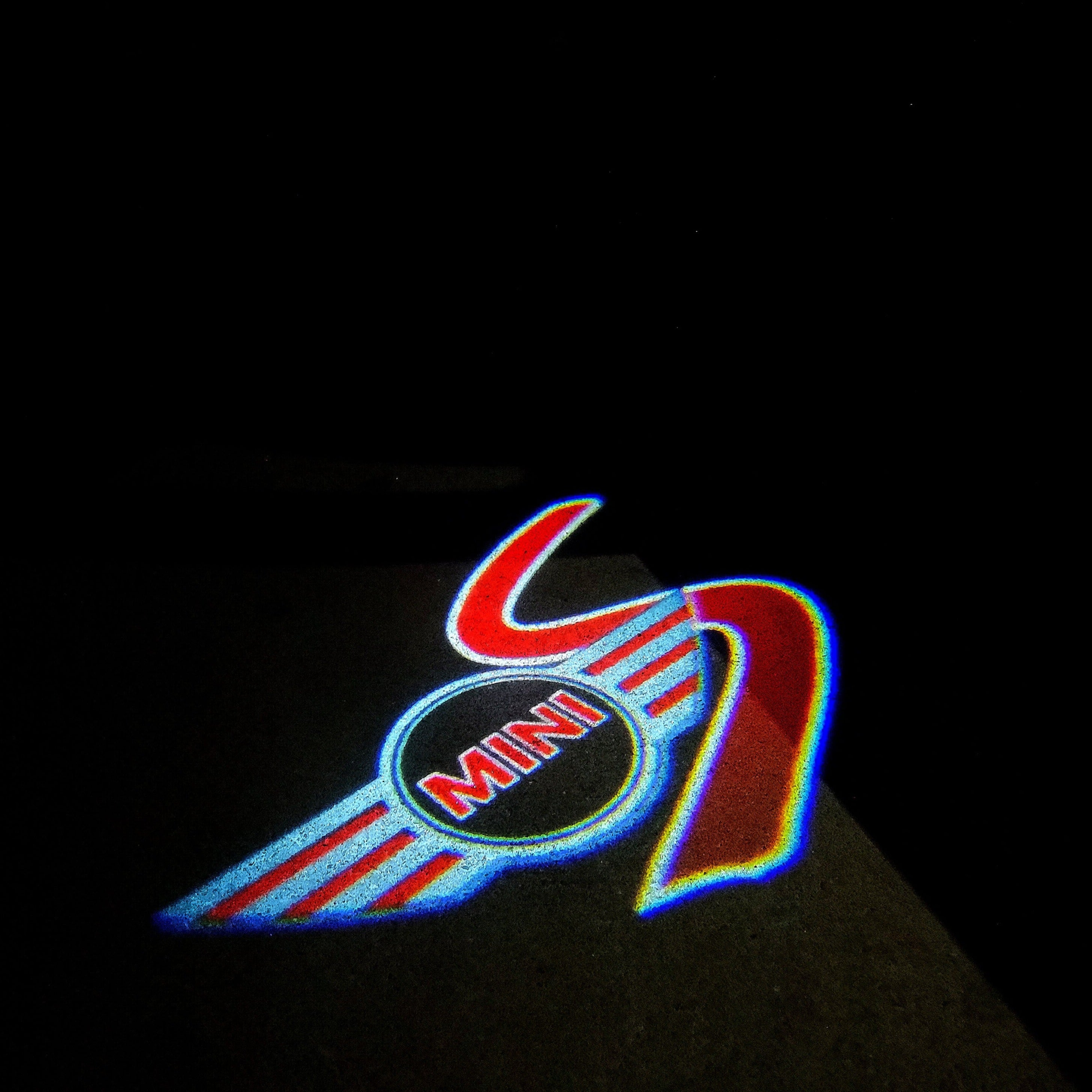MINI S LOGO PROJECROTR LIGHTS Nr.54 (Menge 1 = 2 Logo Film / 2 Türleuchten)
