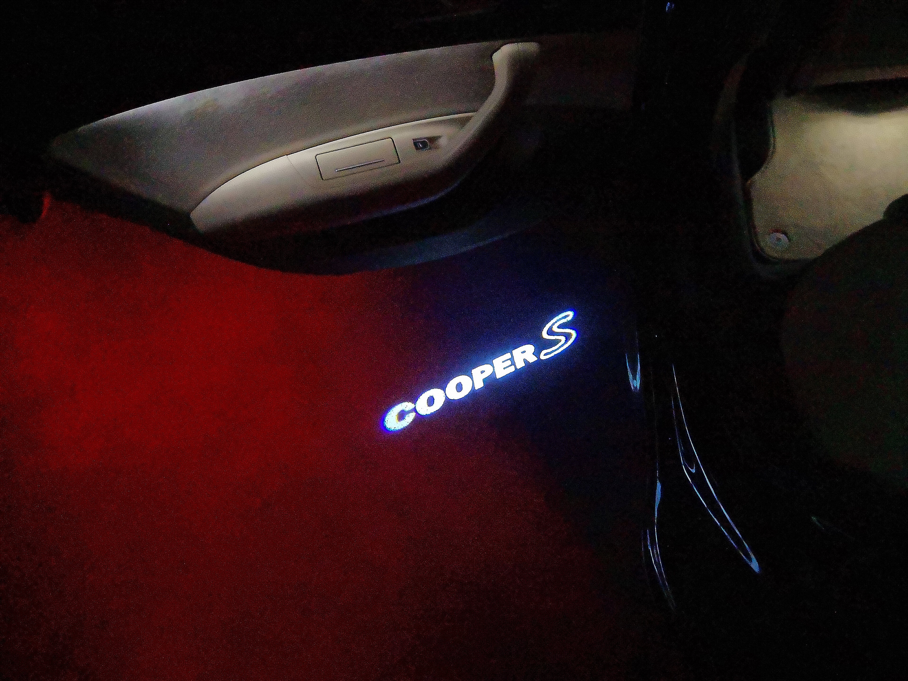 COOPER S LOGO PROJECROTR LIGHTS Nr.68 (quantità 1 = 2 Logo Film / 2 luci porta)
