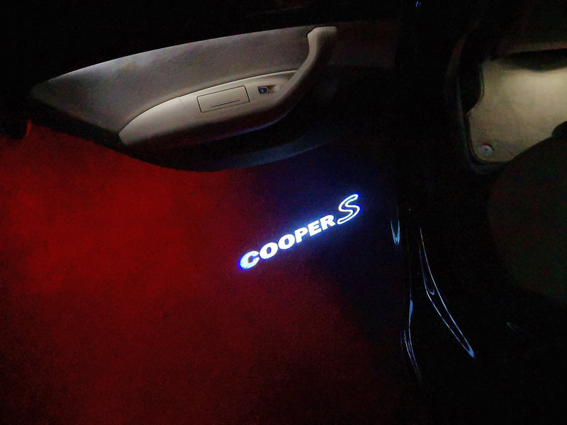 MINI COOPER S LOGO PROJECROTR LIGHTS Nr.68 (quantity  1 =  2 Logo Film /  2 door lights)