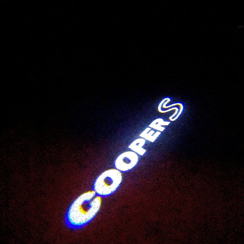 COOPER S LOGO PROJECROTR LUCES Nr.68 (cantidad 1 = 2 Película de logotipo / 2 luces de puerta)