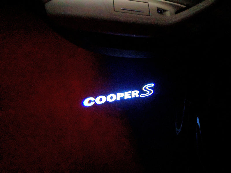 MINI COOPER S LOGO PROJECROTR LIGHTS Nr.68 (quantity  1 =  2 Logo Film /  2 door lights)