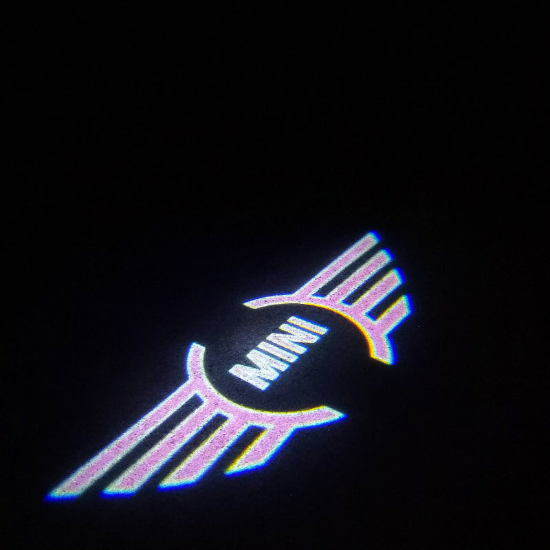 MINI ORIGINAL LOGO PROJECROTR LIGHTS Nr.83 (quantity  1 =  2 Logo Film /  2 door lights)