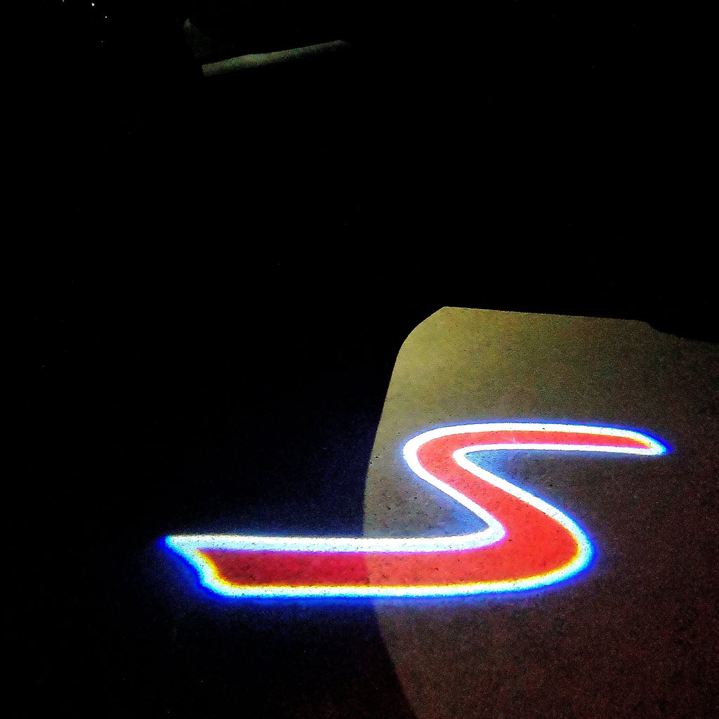 MINI S LOGO PROJECROTR LIGHTS Nr.67 (quantité 1 = 2 Logo Film / 2 feux de porte)