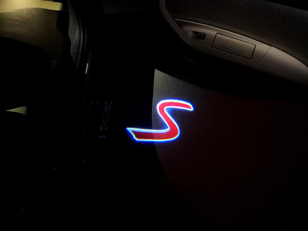 MINI S LOGO PROJECROTR LIGHTS Nr.67 (quantité 1 = 2 Logo Film / 2 feux de porte)