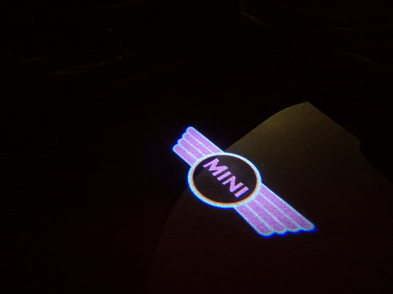 MINI ORIGINAL LOGO PROJECROTR LIGHTS Nr.22 (quantity  1 =  2 Logo Film /  2 door lights)