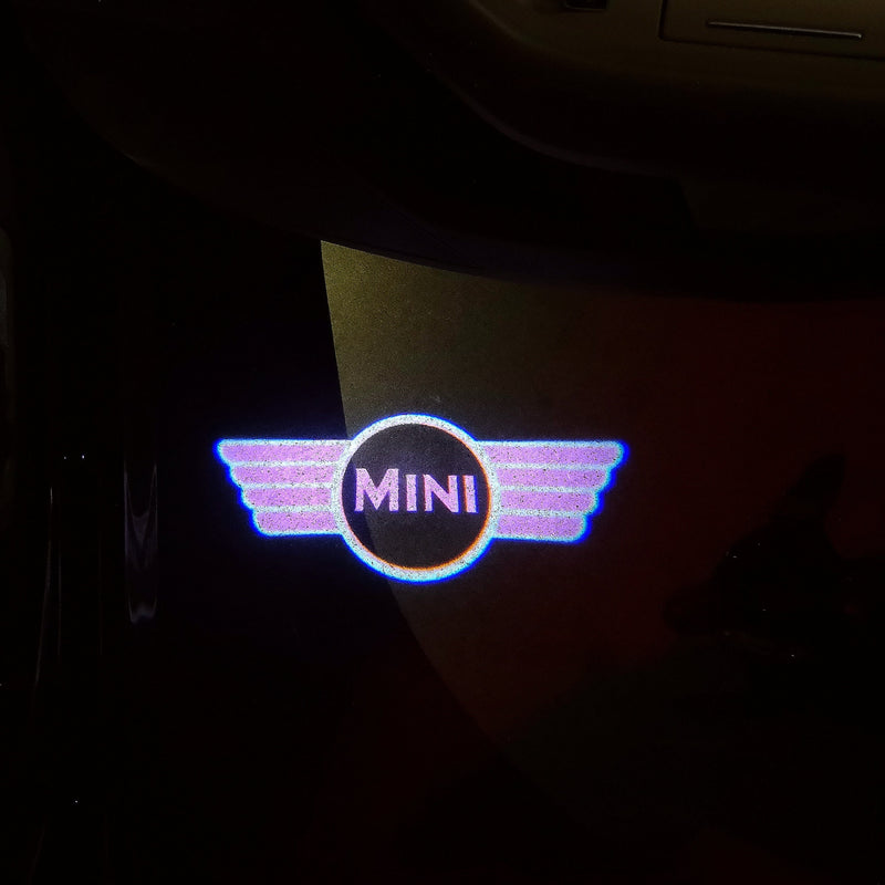 MINI ORIGINAL LOGO PROJECROTR LIGHTS Nr.22 (quantity  1 =  2 Logo Film /  2 door lights)