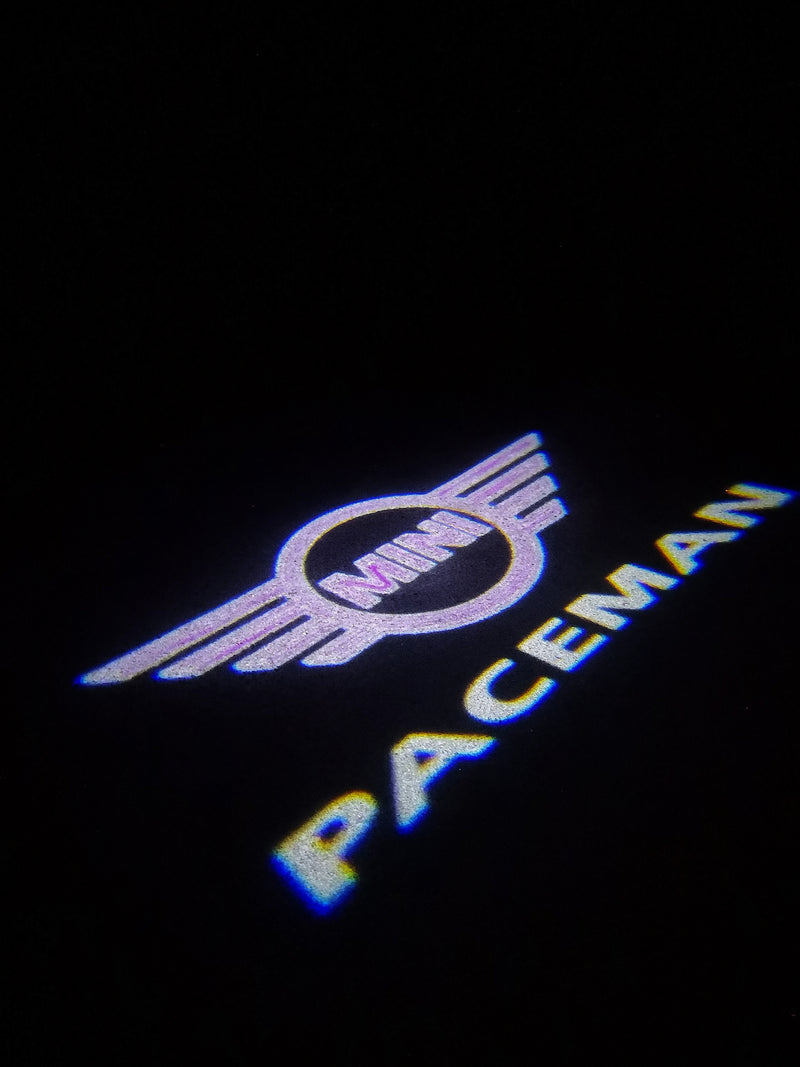 MINI PACEMAN LOGO PROJECROTR LIGHTS Nr.146 (quantity  1 =  2 Logo Film /  2 door lights)