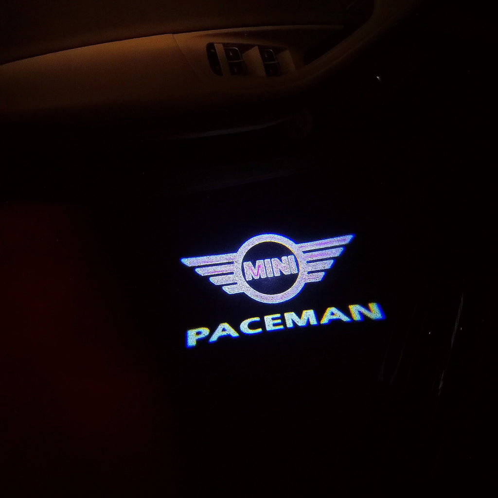 MINI PACEMAN LOGO PROJECTOR LIGHTS Nr.142 (الكمية 1 = 2 شعار فيلم / 2 مصباح باب)