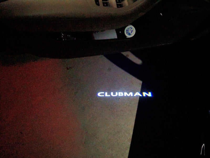 MINI CLUBMAN LOGO PROJECROTR LIGHTS Nr.69 (quantity  1 =  2 Logo Film /  2 door lights)