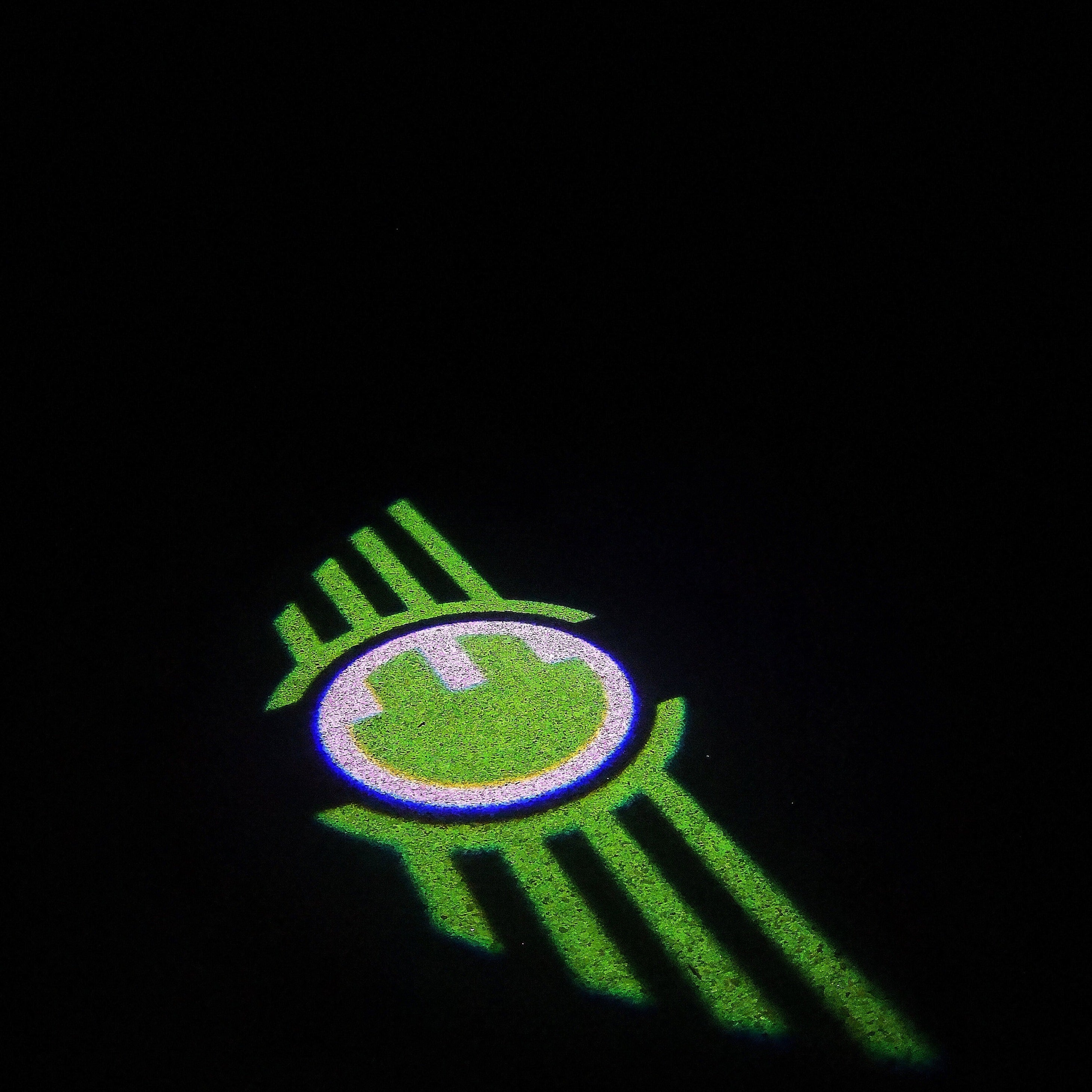 LUCI PROIETTORI MINI LOGO ELETTRICO Nr.101 (quantità 1 = 2 Logo Film / 2 luci porta)