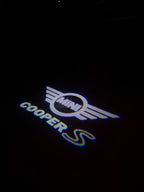 MINI COOPER S LOGO PROJECROTR LIGHTS Nr.144 (Menge 1 = 2 Logo Film / 2 Türleuchten)