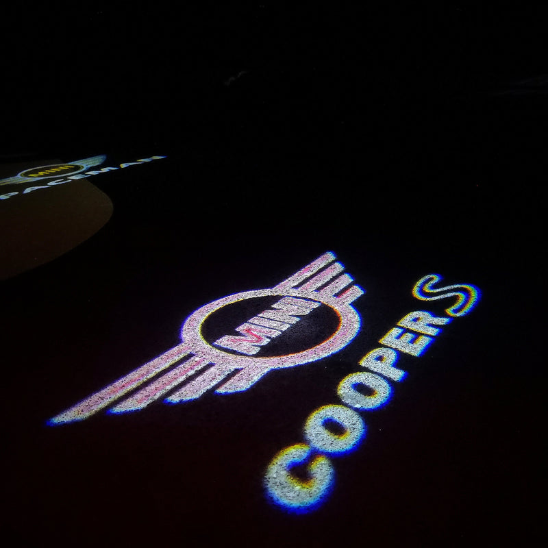 MINI COOPER S LOGO PROJECROTR LIGHTS Nr.144 (quantité 1 = 2 Logo Film / 2 feux de porte)