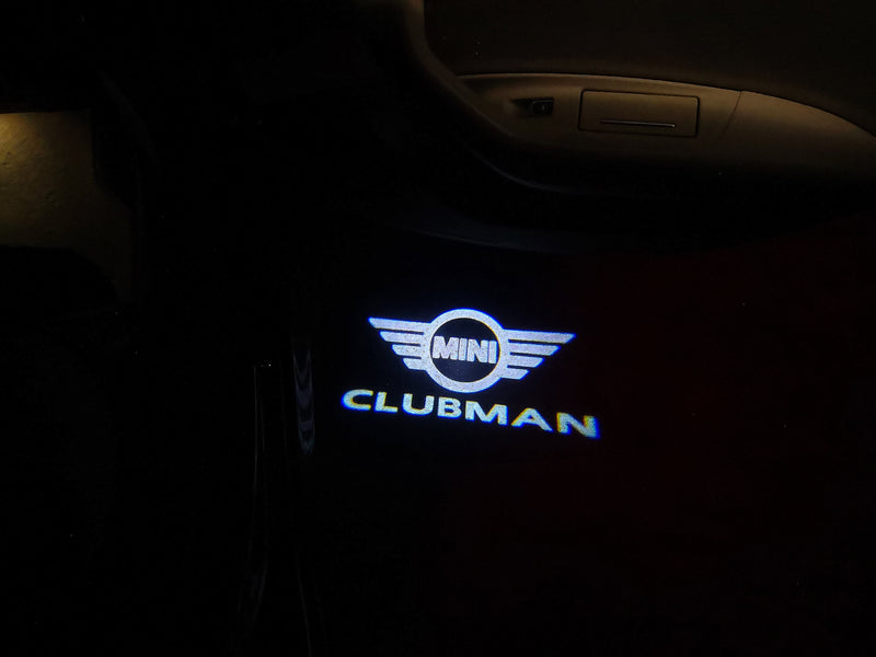 MINI  CLUBMAN LOGO PROJECROTR LIGHTS Nr.30 (quantity  1 =  2 Logo Film /  2 door lights)