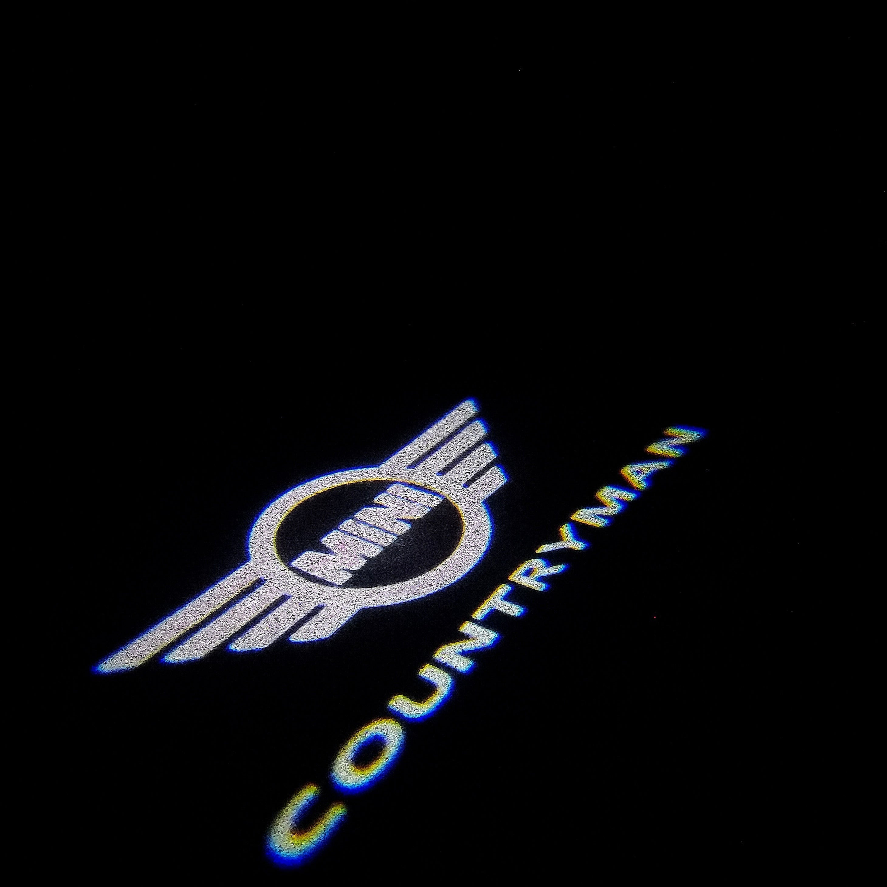 MINI COUNTRYMAN LOGO PROJECROTR LIGHTS Nr.128 (quantità 1 = 2 Logo Film / 2 luci porta)