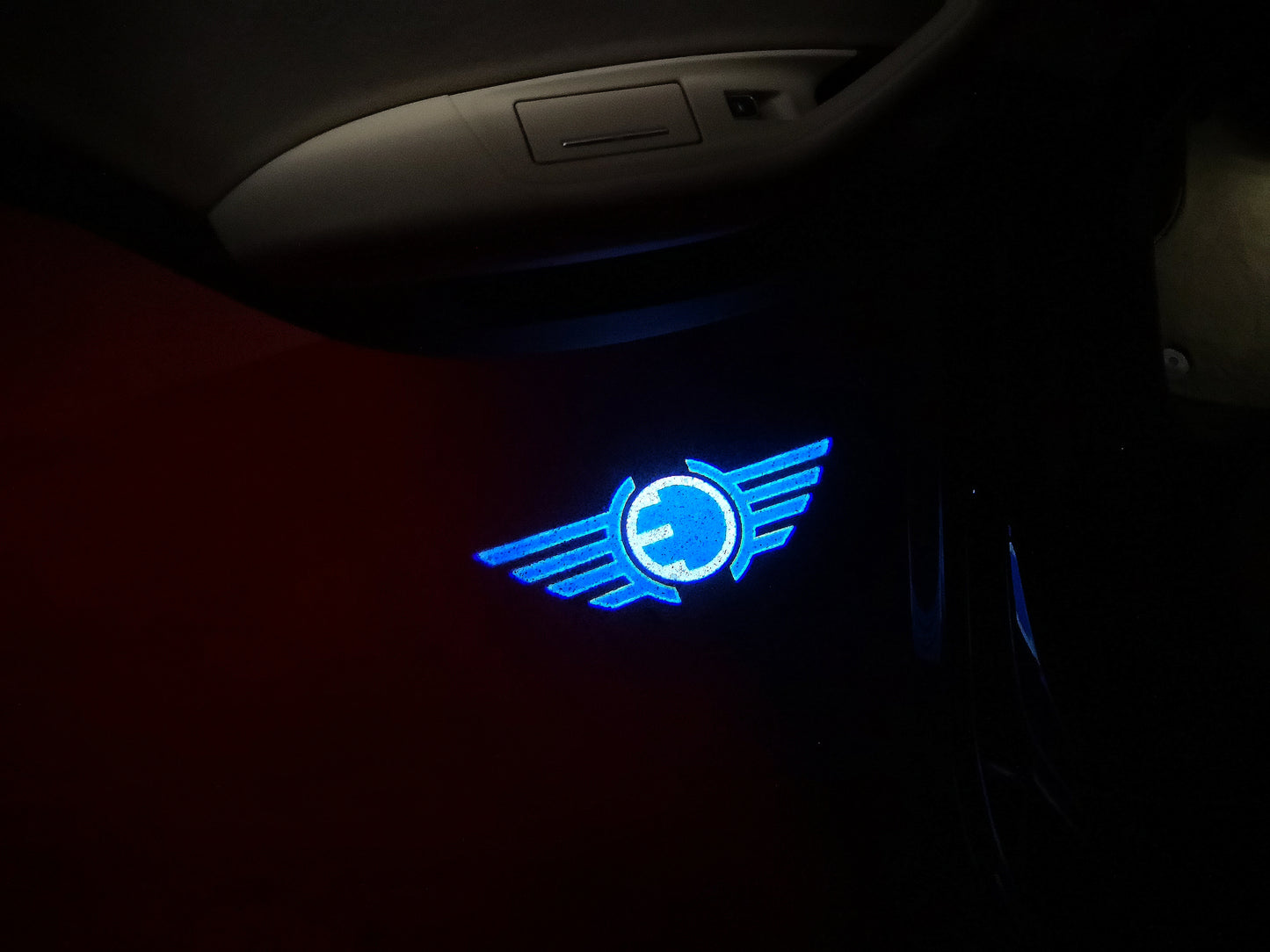 MINI ELECTRIC  LOGO PROJECROTR LIGHTS Nr.100 (quantity  1 =  2 Logo Film /  2 door lights)