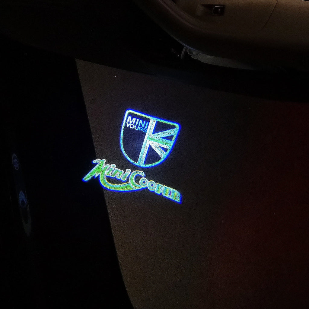 LUCES DE PROYECTOR CON LOGO MINI COOPER Nr.42 (cantidad 1 = 2 Película de logotipo / 2 luces de puerta)
