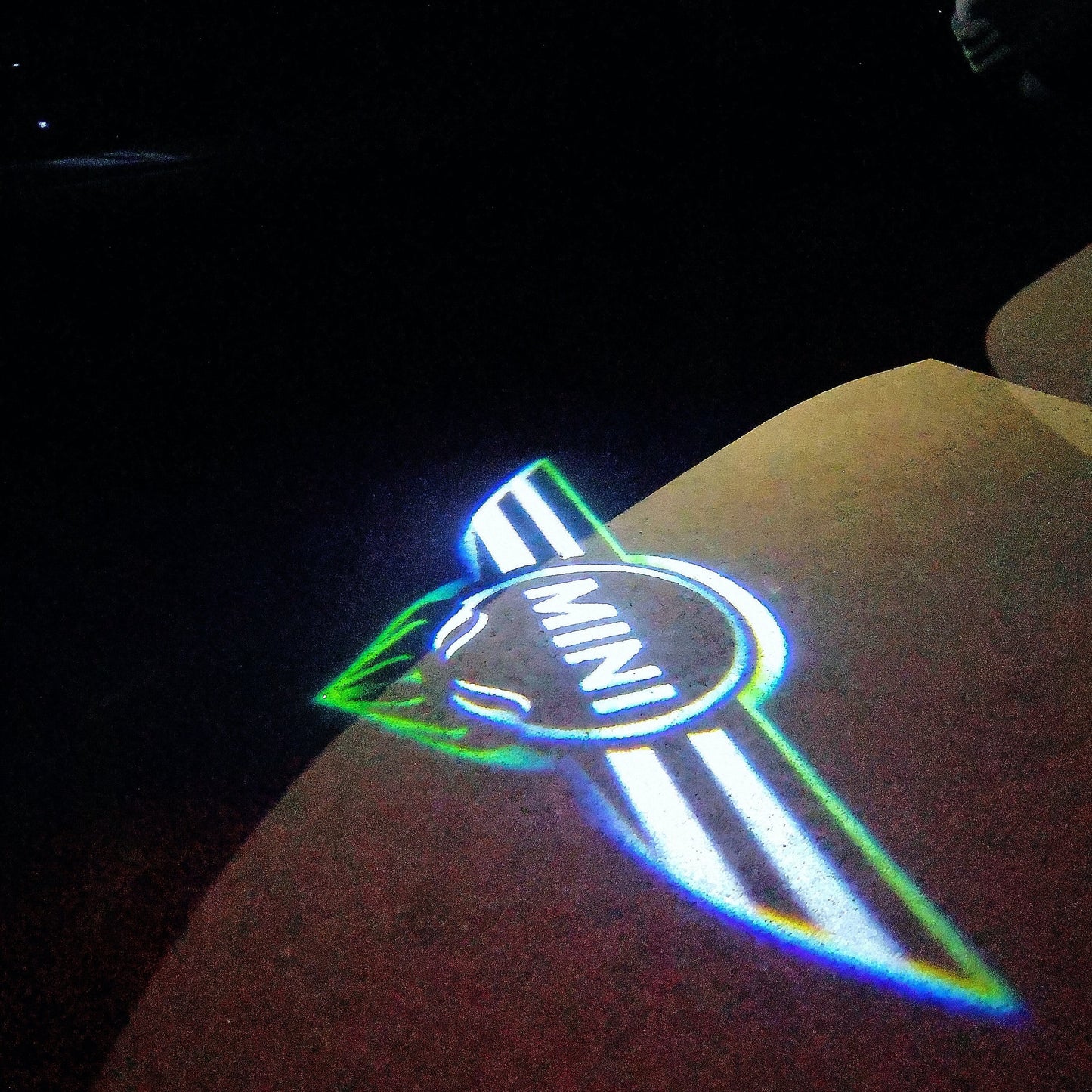 MINI ORIGINAL LOGO PROJECROTR LIGHTS Nr.16 (quantity  1 =  2 Logo Film /  2 door lights)