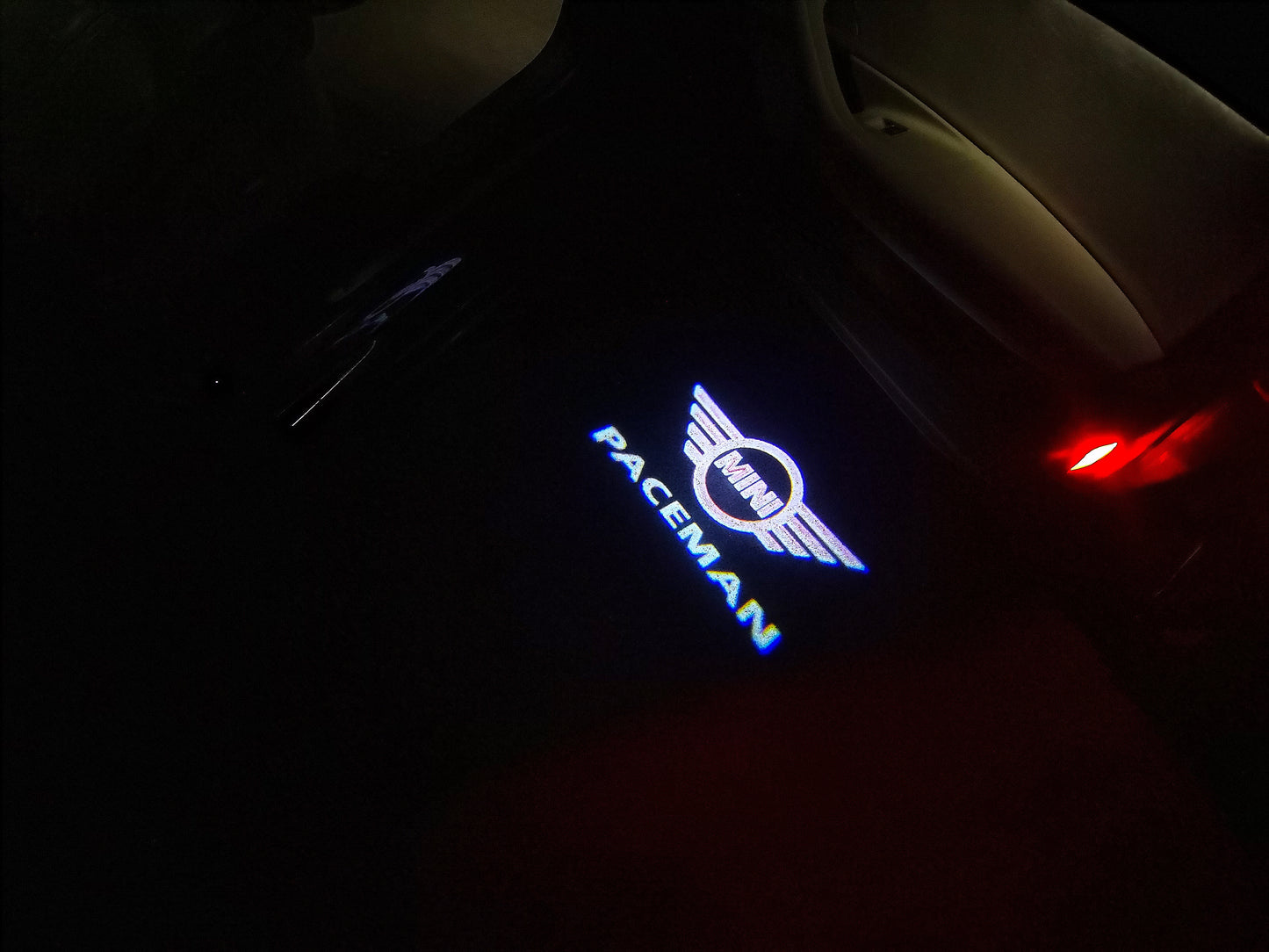 MINI PACEMAN LOGO PROJECROTR LIGHTS Nr.127 (quantity  1 =  2 Logo Film /  2 door lights)