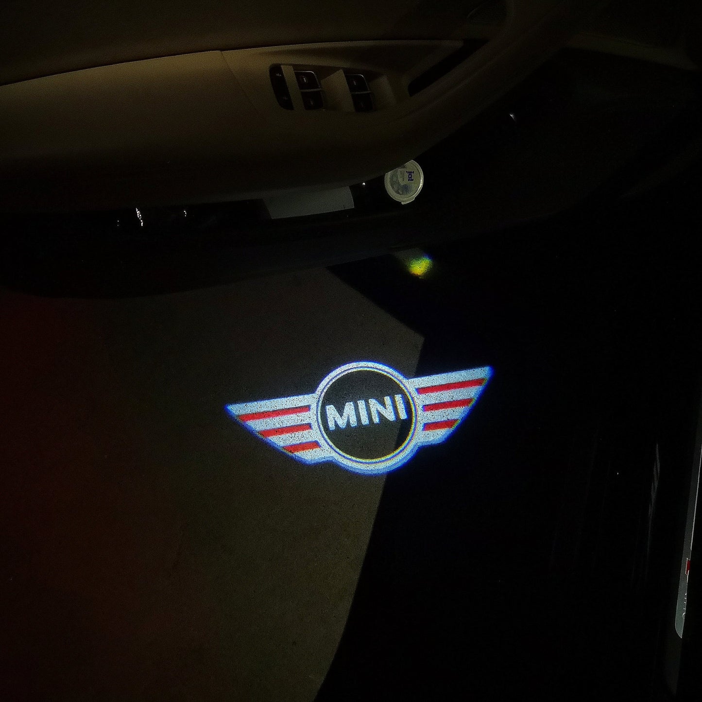 MINI LOGO PROJECTOR LIGHTS Nr.05 (Menge 1 = 2 Logo Film / 2 Türlichter)