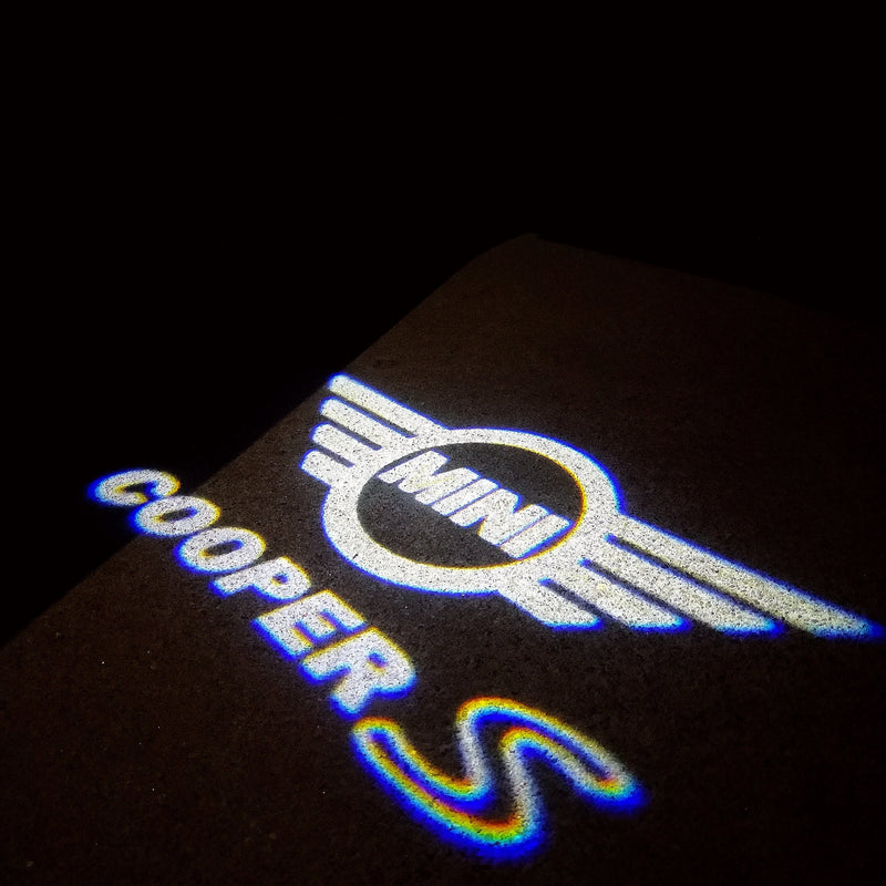 MINI COOPER S LOGO PROJECROTR LIGHTS Nr.27 (quantità 1 = 2 Logo Film / 2 luci porta)