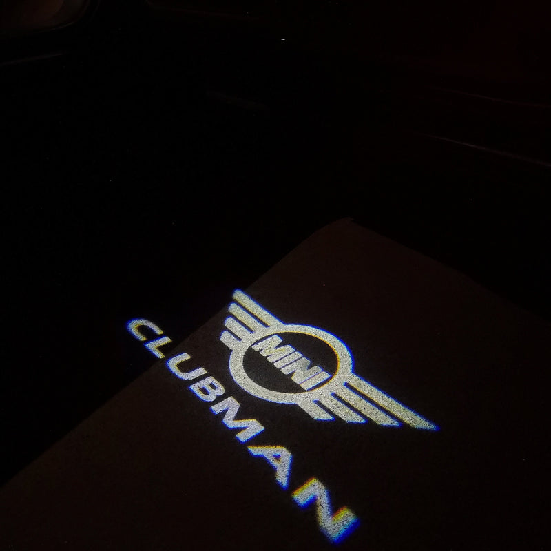 MINI CLUBMAN LOGO PROJECROTR LIGHTS Nr.135 (quantity  1 =  2 Logo Film /  2 door lights)