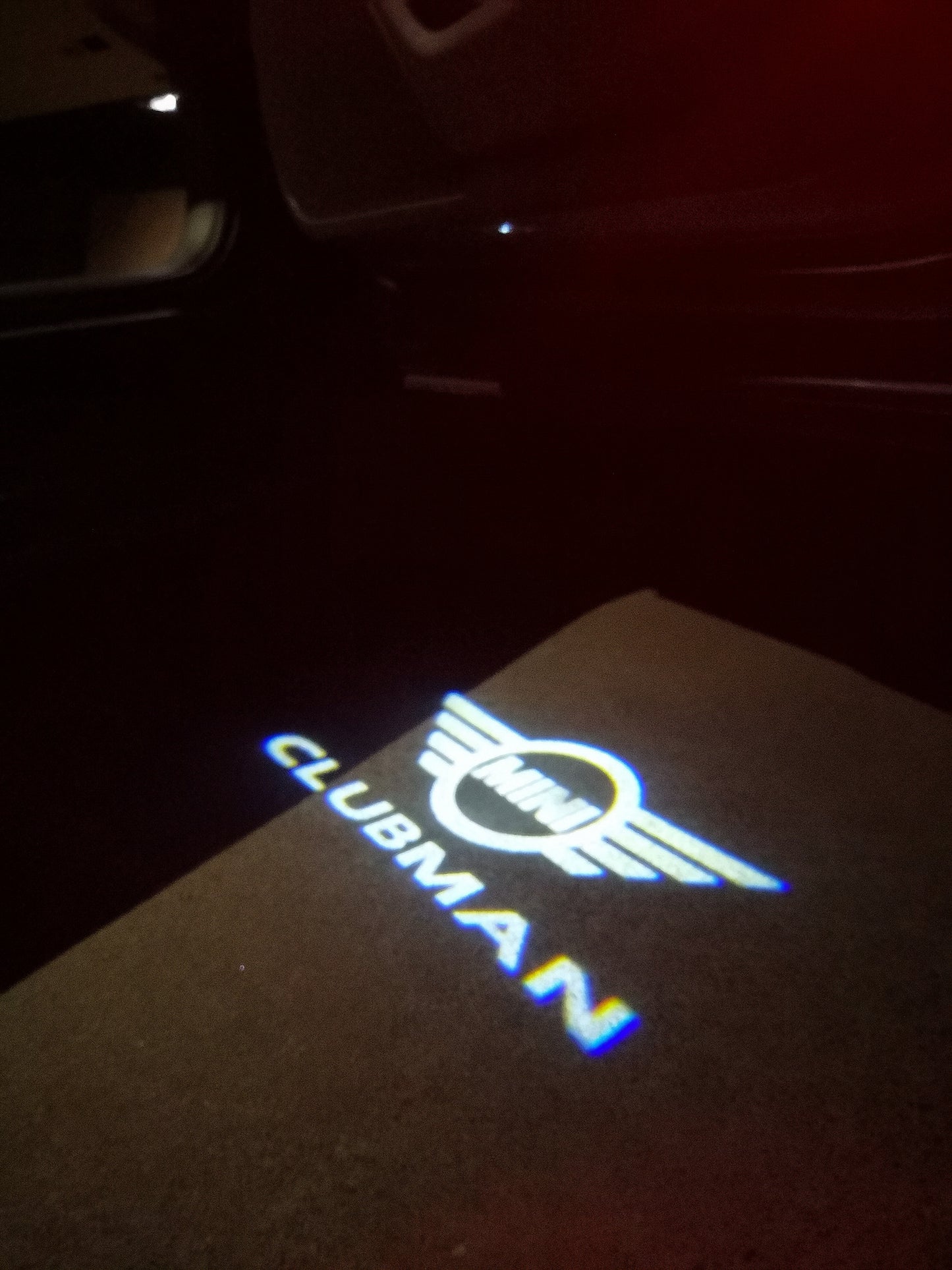 MINI CLUBMAN LOGO PROJECROTR LIGHTS Nr.135 (cantidad 1 = 2 logo película / 2 luces de puerta)