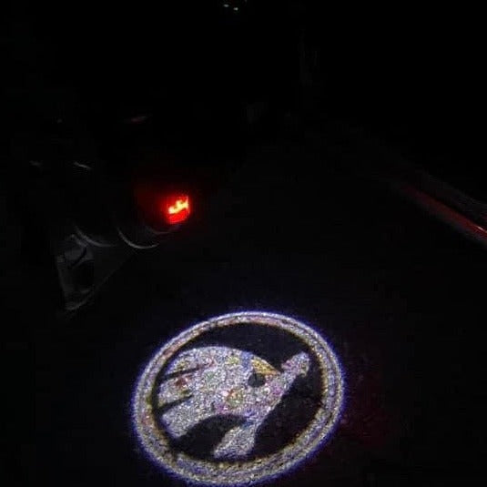 SKODA ORIGINAL LOGO PROJECTOT LIGHTS Nr.03 (quantity  1 =  2 Logo Film /  2 door lights)